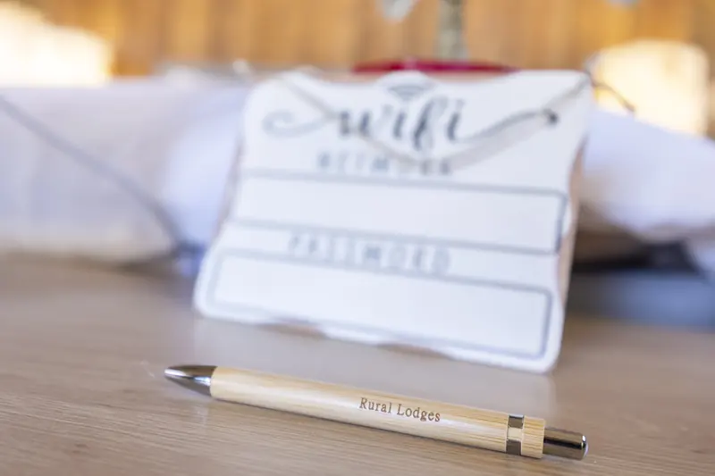 Welkomstdetail in de lodge